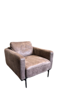 Fauteuil en cuir avec accoudoirs