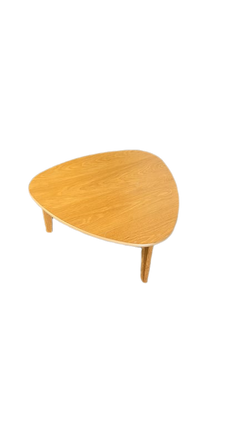 Table basse ovale 60x60 bois - 3-4