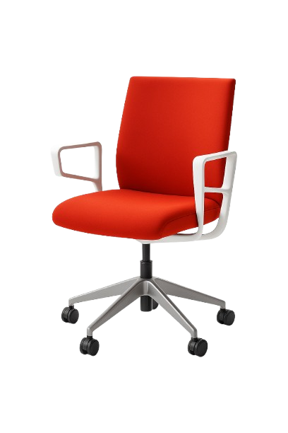 Fauteuil de bureau Orange avec roulettes