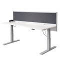 Bureau réglable 180x80 Bene - Level lift - avec cloison