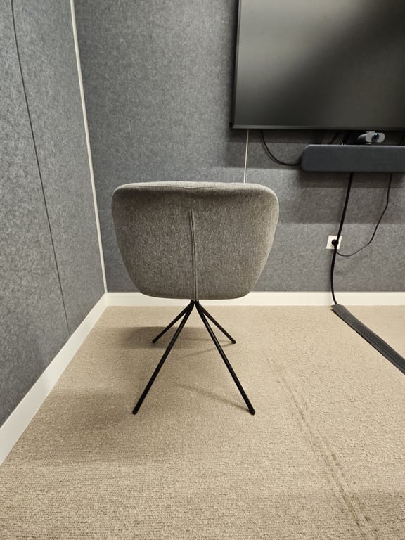 Chaise de réunion Zuiver OMG Gris - arriere
