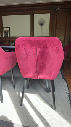 Chaise de réunion Alinéa Coque Rouge - arriere