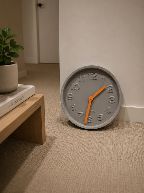 Horloge murale Zuiver Concrete Grise
