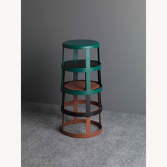 Tabouret empilable West Elm Good Things Métal Bordeaux