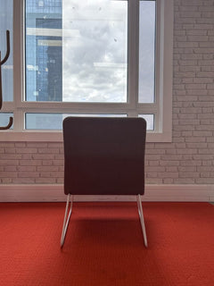 Fauteuil design métal blanc et tissu Pavlova - arriere