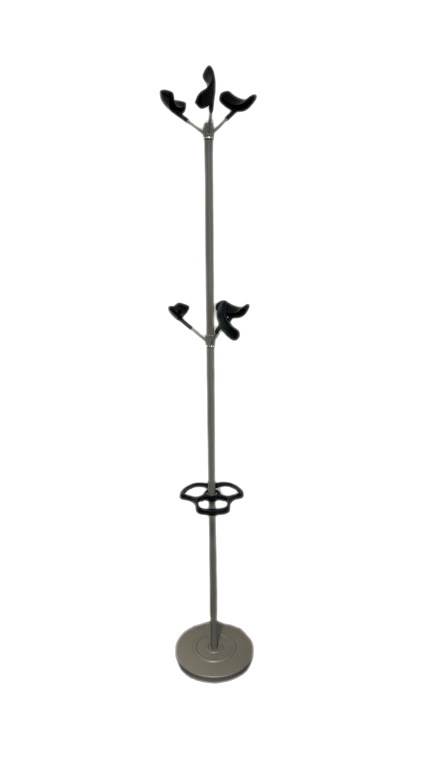 Porte-manteaux en métal gris