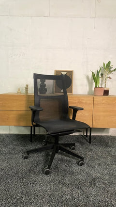 Fauteuil de bureau ICF Una plus Noir - face
