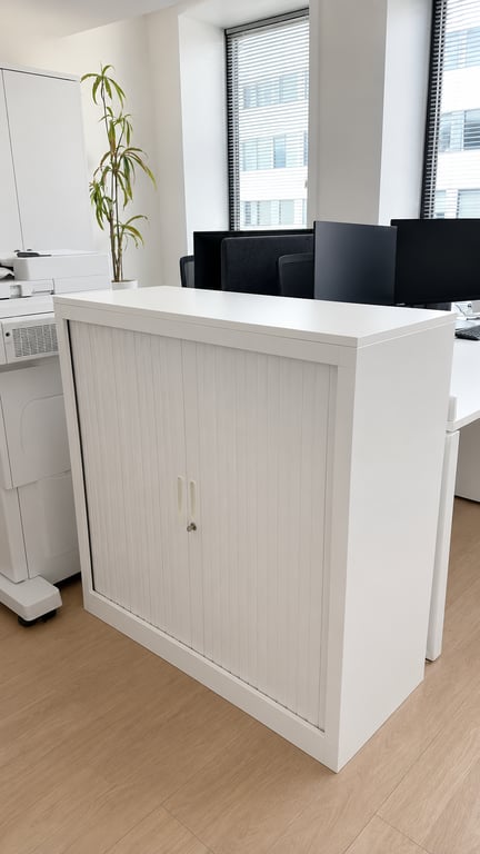 Armoire basse à portes coulissantes