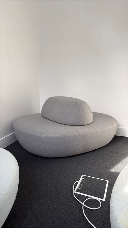 Pouf en tissu lightgrey - 3-4