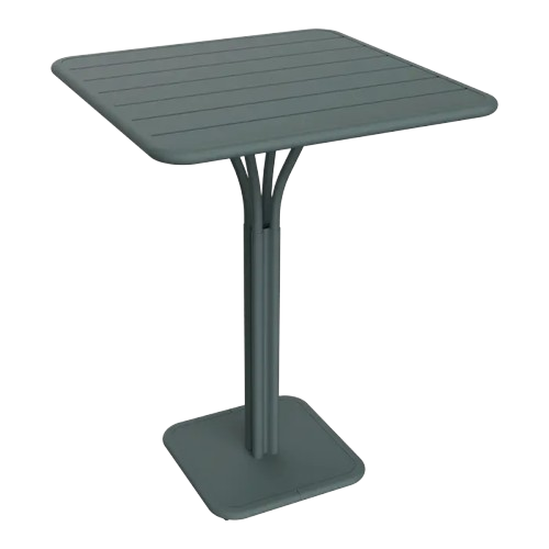 Table haute tonneau en métal lightgrey