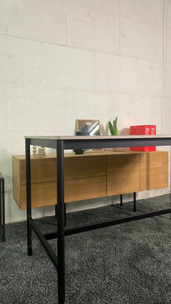 Table haute rectangulaire 160x80 Muuto - Base High Table - ambiance