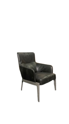 Fauteuil Molteni & C Chelsea en cuir - 3-4