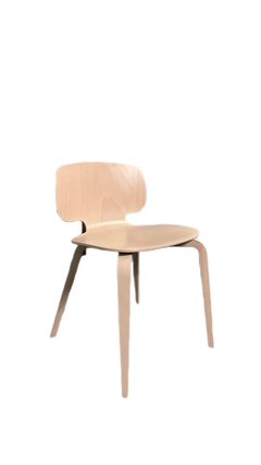 Chaise de cafétéria La chaise Française H10 Bois - 3-4