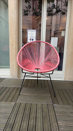 Chaise d'extérieur Leroy Merlin Acapulco Rouge - 3-4