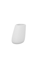 Pot de plante blanc en plastique