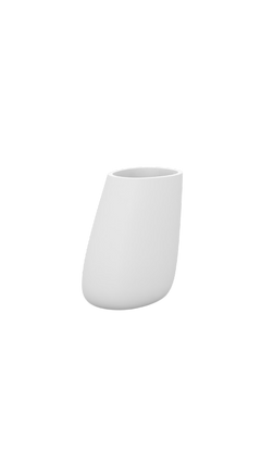 Pot de plante blanc en plastique
