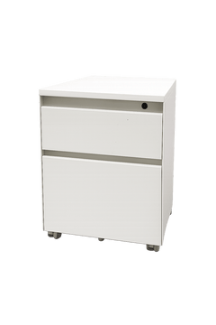 Caisson 2 tiroirs blanc