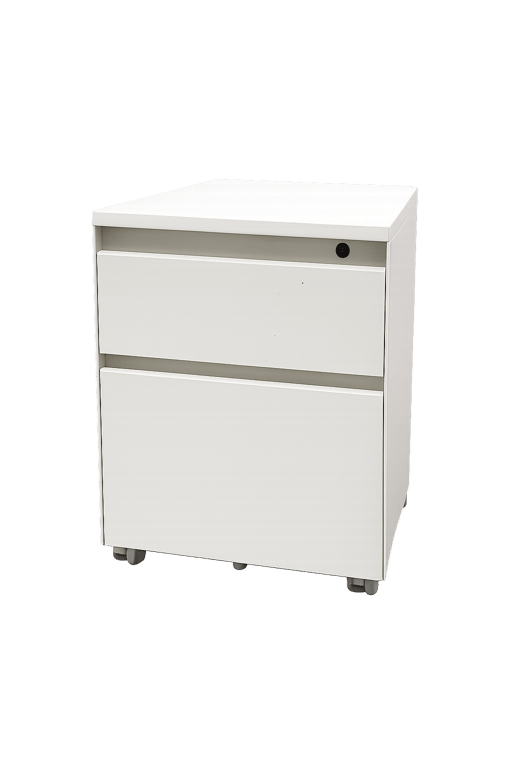 Caisson 2 tiroirs blanc