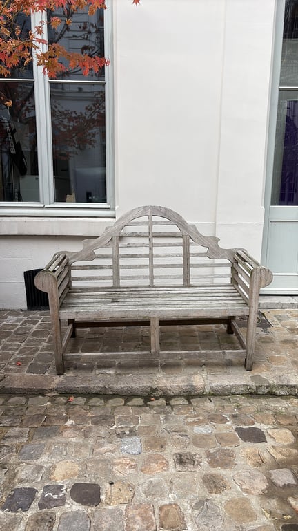 Banc en Bois Gris Clair - 3-4
