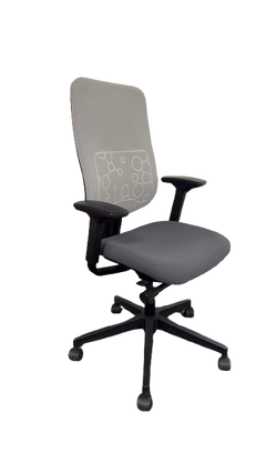 Fauteuil de bureau Steelcase Reply Tapissé Gris