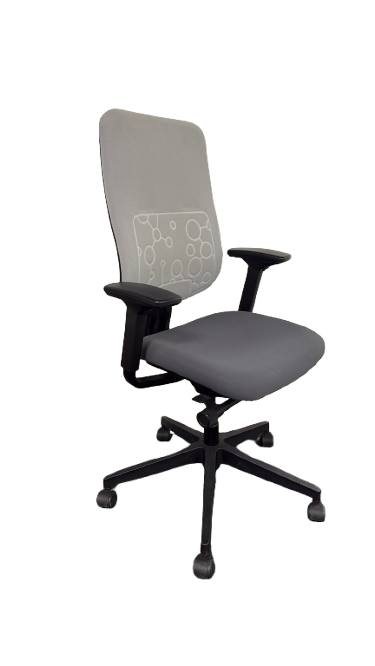 Fauteuil de bureau Steelcase Reply Tapissé Gris