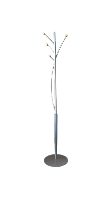 Porte-manteaux en métal gris