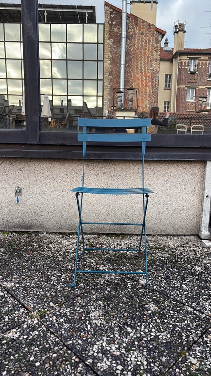 Chaise pliante extérieur bleu - 3-4