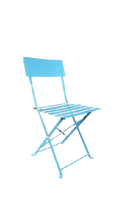 Chaise pliante Sky Blue en métal