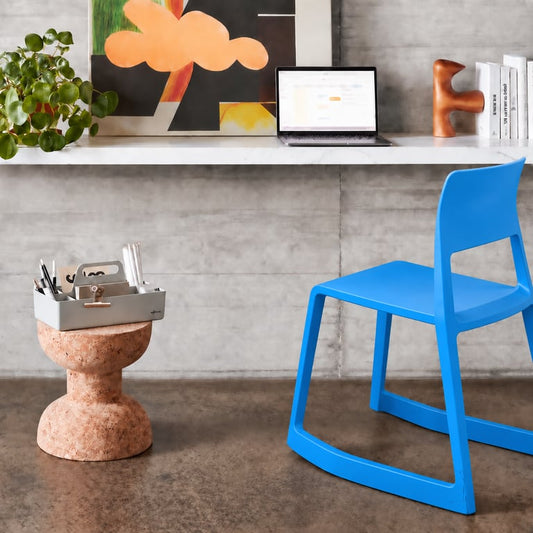 Chaise Vitra Tip Ton RE Bleu