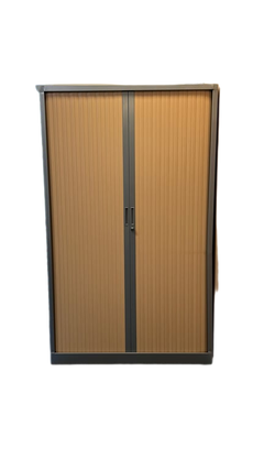 Armoire portes coulissantes métal et plastique - face