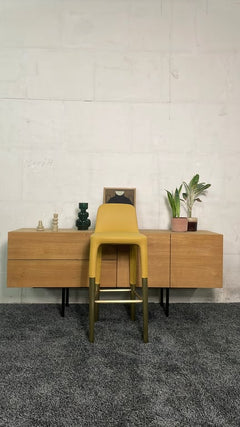 Tabouret haut Pedrali Ester 698 Jaune - face