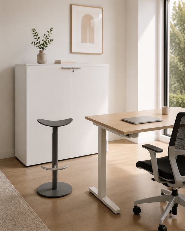 Tabouret Enea design Gris