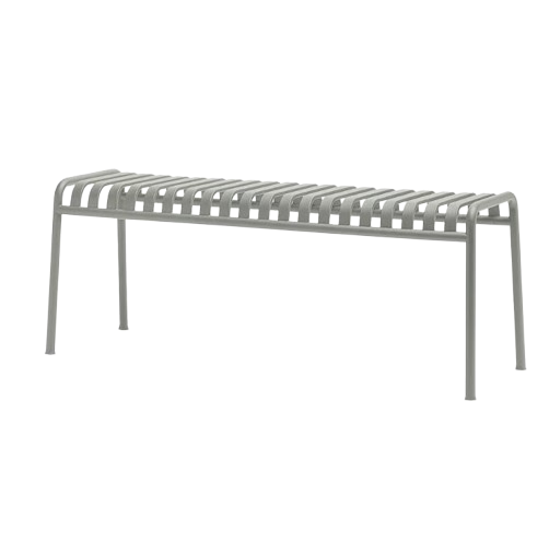 Banc Palissade en Métal Gris