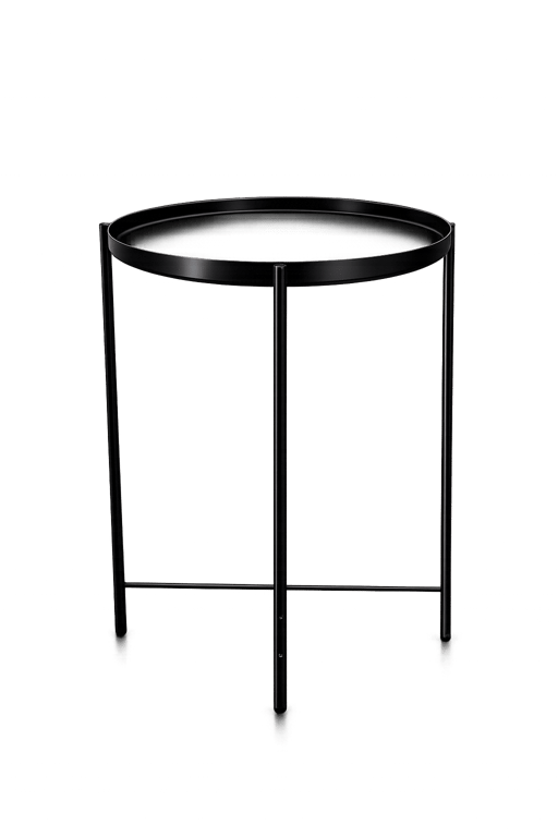 Table basse ronde 44x44 Métal noir