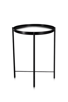 Table basse ronde 44x44 Métal noir