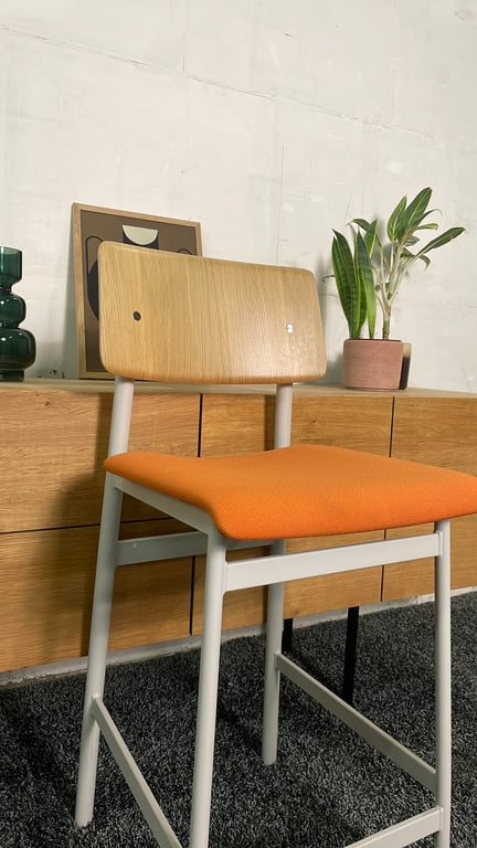 Tabouret haut Muuto Loft Orange - face