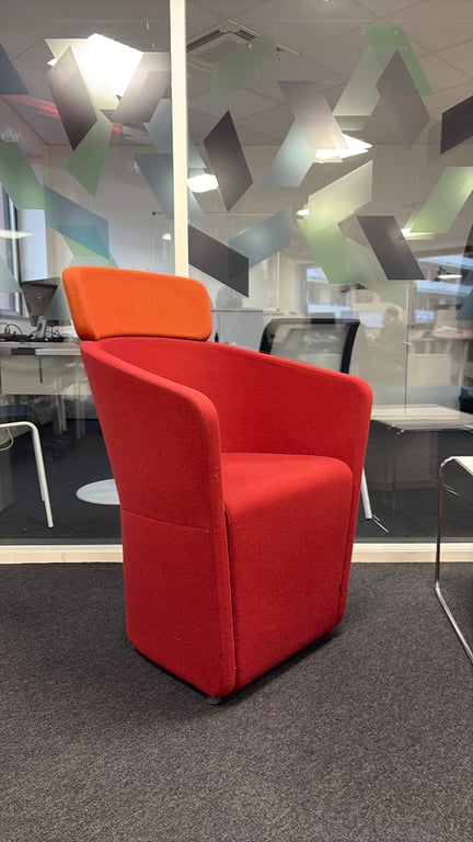 Fauteuil Bene tissu Fire/red600 - 3-4