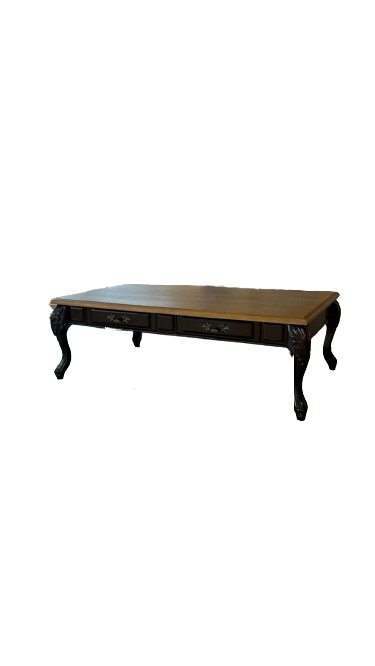 Table basse rectangulaire en bois