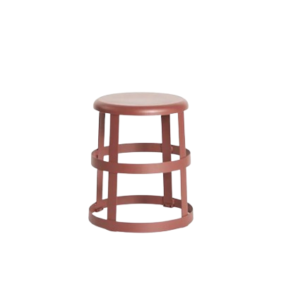 Tabouret empilable West Elm Good Things Métal Bordeaux