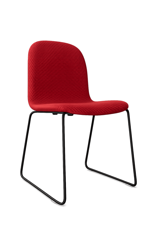 Chaise de réunion Coque Rouge