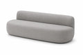 Canapé rond tissu gris clair