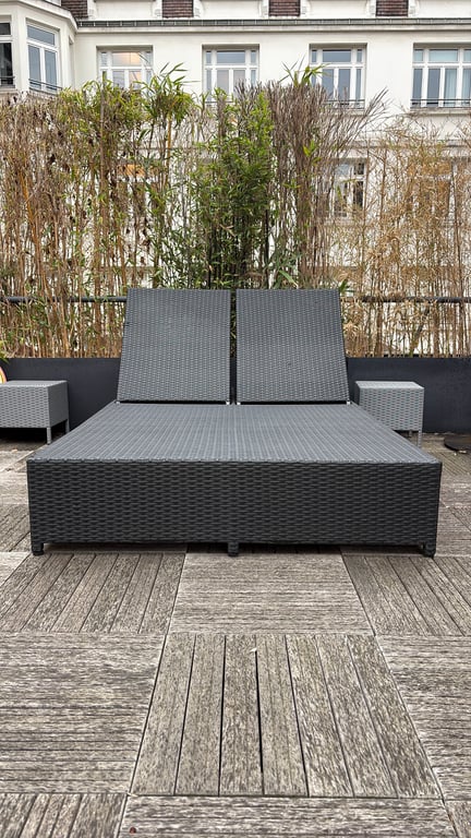 Chaise longue d'extérieure en plastique - 3-4