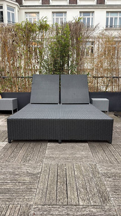 Chaise longue d'extérieure en plastique - 3-4