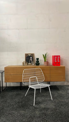 Fauteuil Audo Copenhagen WM String Blanc