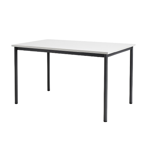 Bureau droit en mélaminé et métal