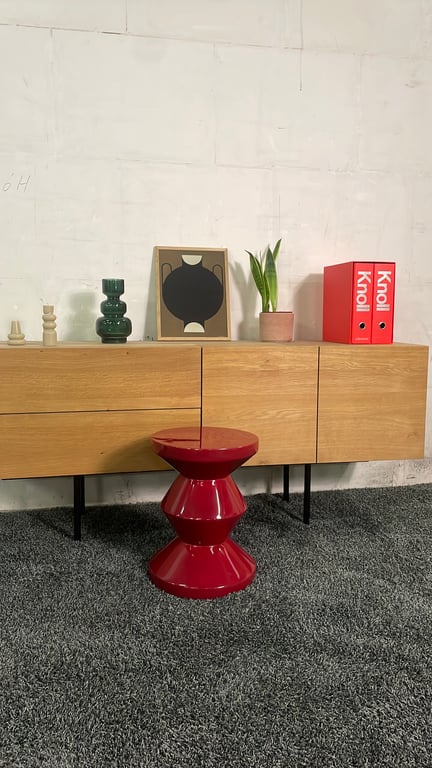 Tabouret Pols Potten Zig Zag Rouge - face