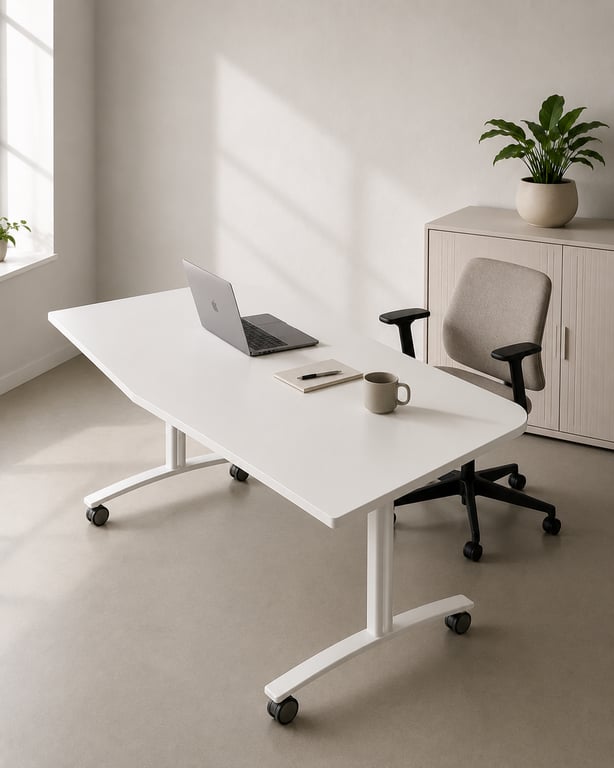 Bureau droit rabattable 151x77 cm