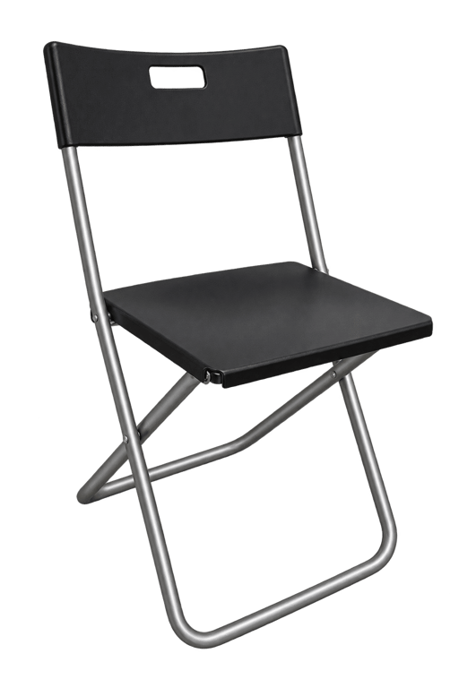 Chaise pliante IKEA Gunde métal noir