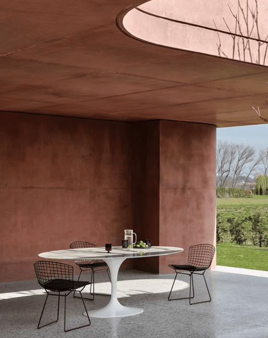 Chaise design Knoll Bertoia Chromé