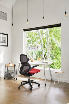Fauteuil de bureau Knoll Génération Rouge